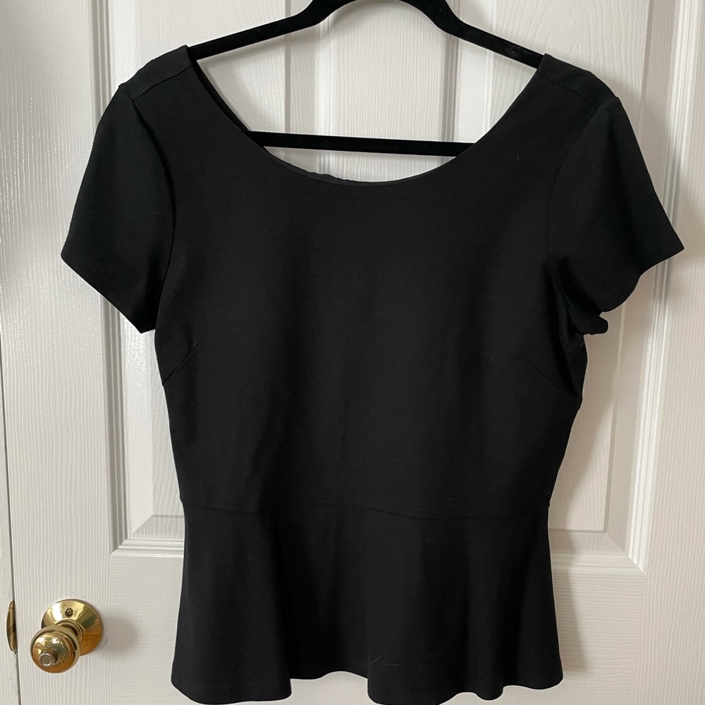 Banana Republic Jersey peplum top
